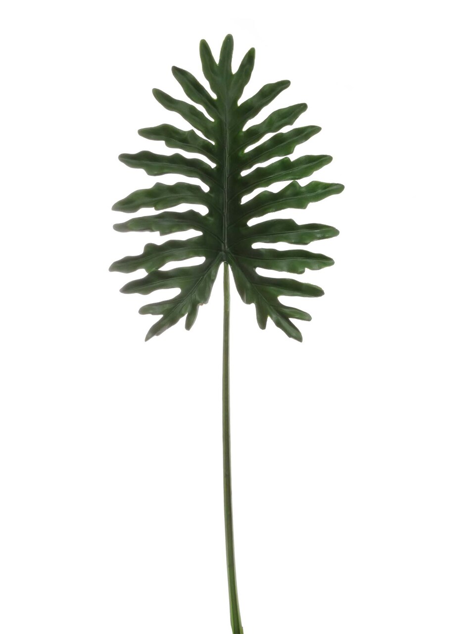 Set of 3 Philodendron Selloum Leaf Stems - 46" Realistic Silk Foliage with Real Touch Feel - Lifelike Botanical Accents for Floral Arrangements, Home Decor, and Event Decor by Floral Home by Artificial Flowers